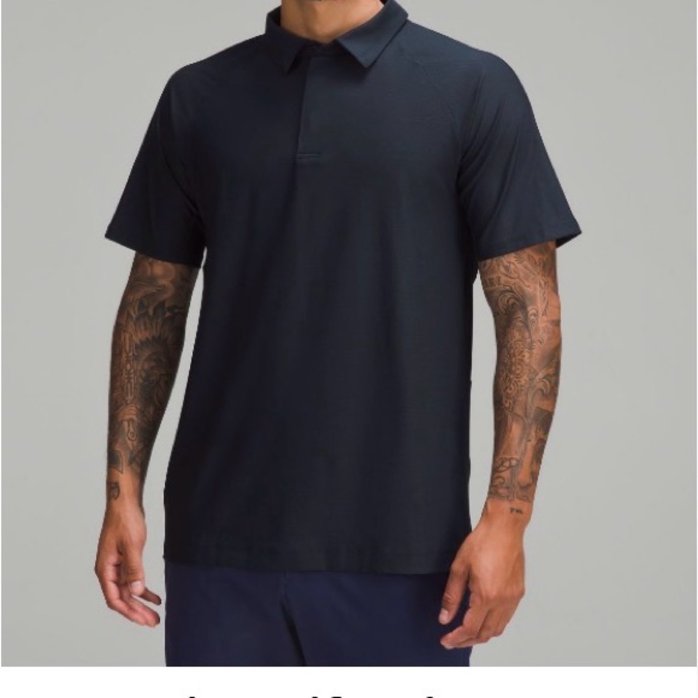 Lululemon Men's Navy Polo Shirt